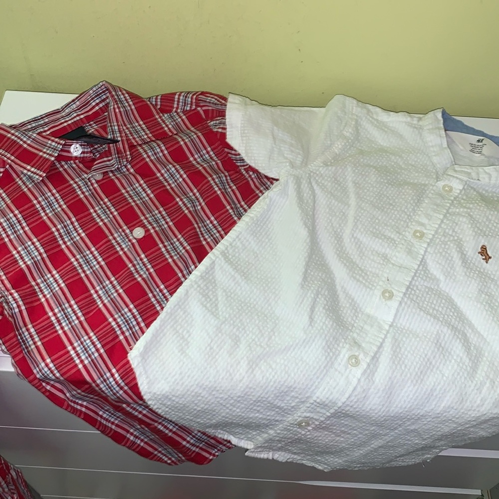 2 4/5t boys button down shirt bundle